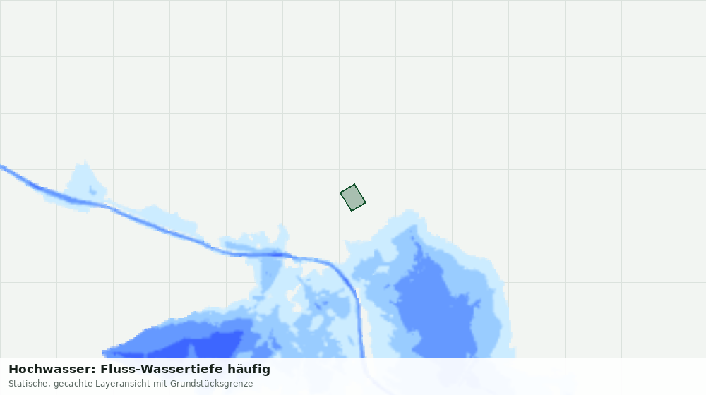 Statische Kartenansicht: Hochwasser: Fluss-Wassertiefe häufig