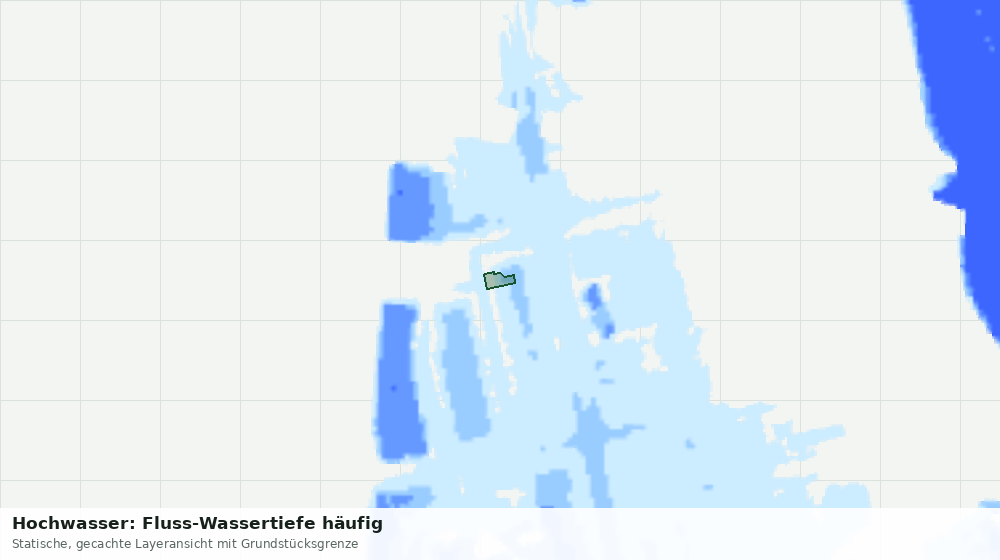 Statische Kartenansicht: Hochwasser: Fluss-Wassertiefe häufig