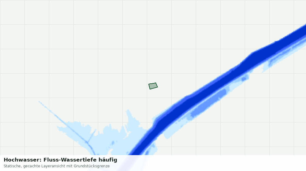 Statische Kartenansicht: Hochwasser: Fluss-Wassertiefe häufig