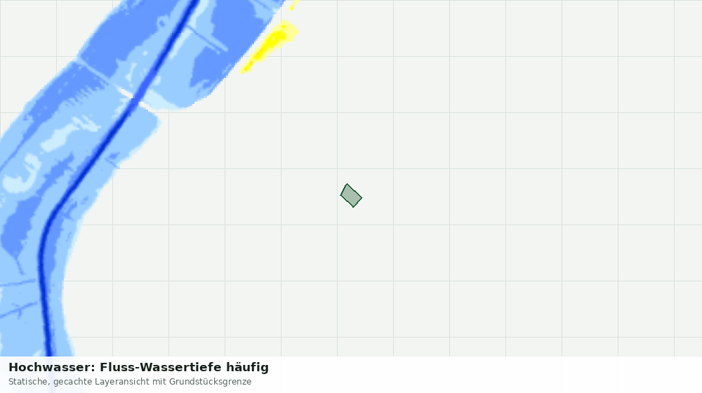 Statische Kartenansicht: Hochwasser: Fluss-Wassertiefe häufig