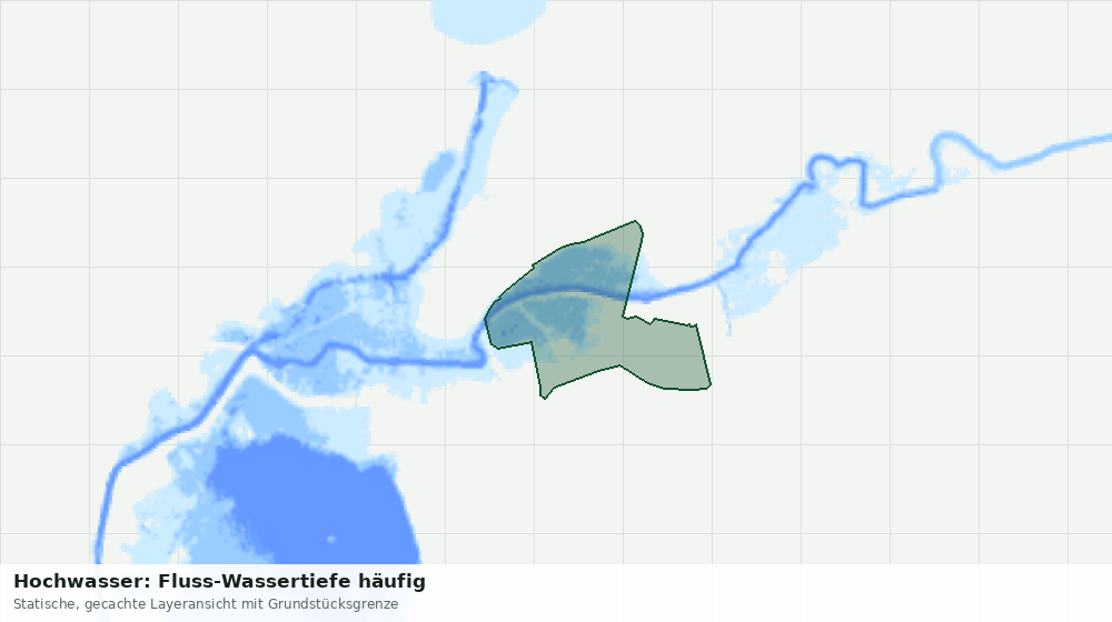 Statische Kartenansicht: Hochwasser: Fluss-Wassertiefe häufig