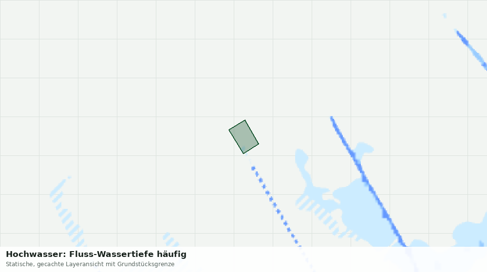 Statische Kartenansicht: Hochwasser: Fluss-Wassertiefe häufig