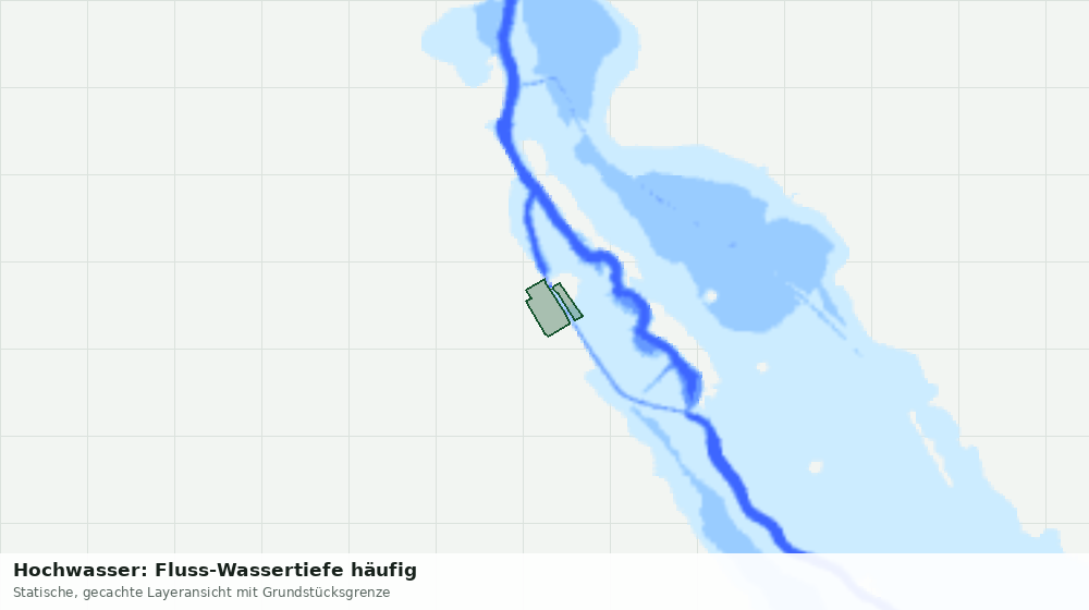 Statische Kartenansicht: Hochwasser: Fluss-Wassertiefe häufig