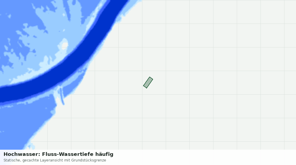 Statische Kartenansicht: Hochwasser: Fluss-Wassertiefe häufig