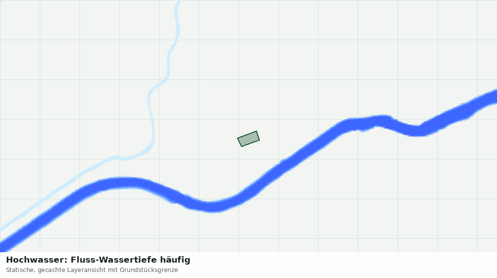 Statische Kartenansicht: Hochwasser: Fluss-Wassertiefe häufig