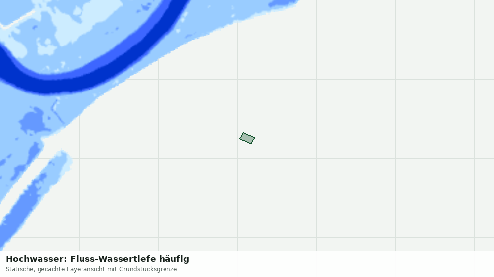 Statische Kartenansicht: Hochwasser: Fluss-Wassertiefe häufig