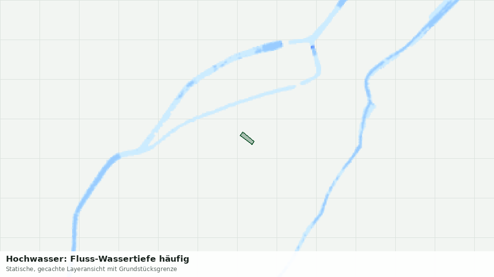 Statische Kartenansicht: Hochwasser: Fluss-Wassertiefe häufig