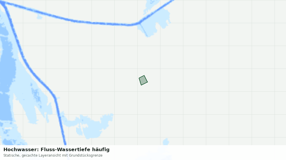 Statische Kartenansicht: Hochwasser: Fluss-Wassertiefe häufig