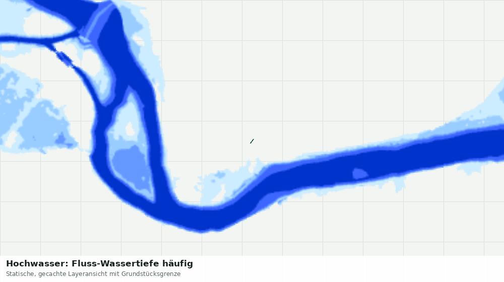 Statische Kartenansicht: Hochwasser: Fluss-Wassertiefe häufig