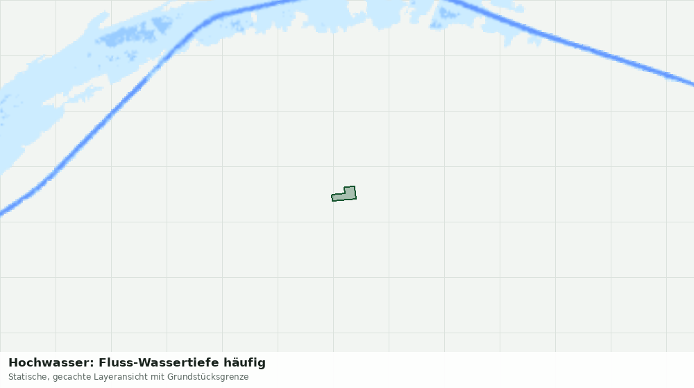 Statische Kartenansicht: Hochwasser: Fluss-Wassertiefe häufig