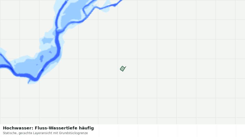 Statische Kartenansicht: Hochwasser: Fluss-Wassertiefe häufig