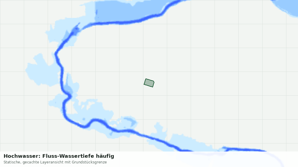 Statische Kartenansicht: Hochwasser: Fluss-Wassertiefe häufig