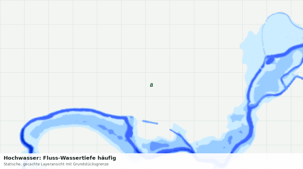Statische Kartenansicht: Hochwasser: Fluss-Wassertiefe häufig