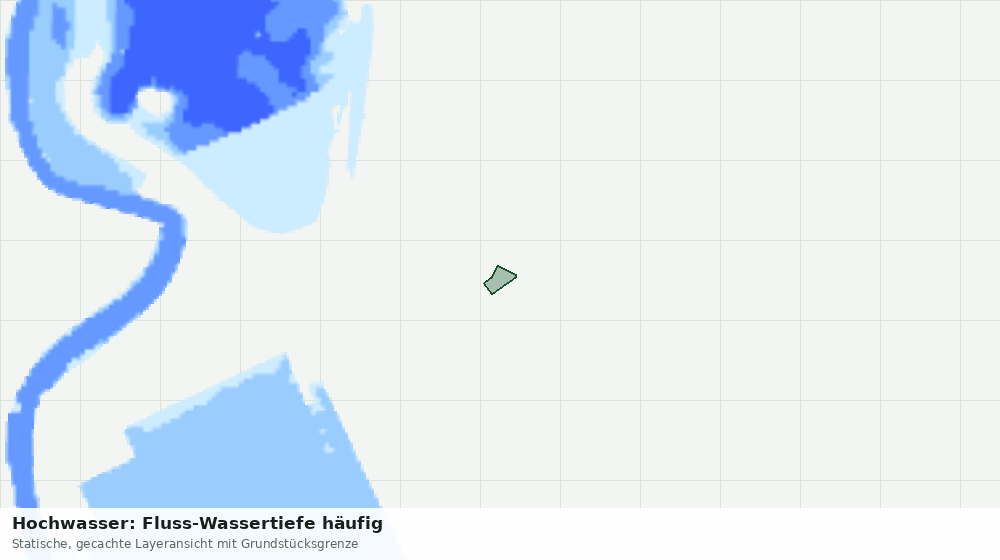 Statische Kartenansicht: Hochwasser: Fluss-Wassertiefe häufig