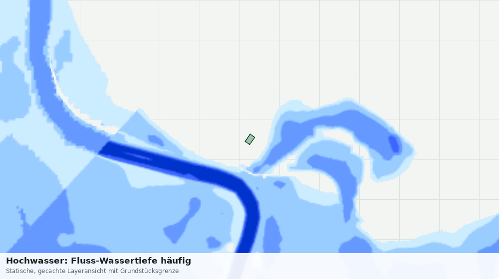 Statische Kartenansicht: Hochwasser: Fluss-Wassertiefe häufig