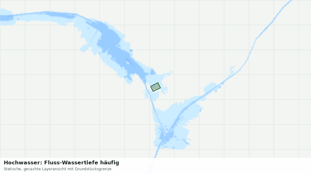 Statische Kartenansicht: Hochwasser: Fluss-Wassertiefe häufig