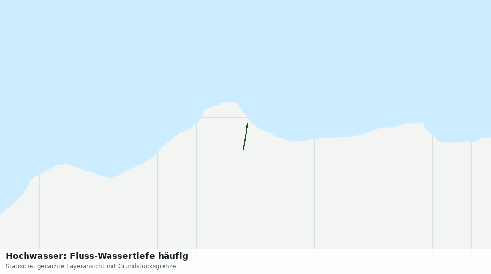 Statische Kartenansicht: Hochwasser: Fluss-Wassertiefe häufig