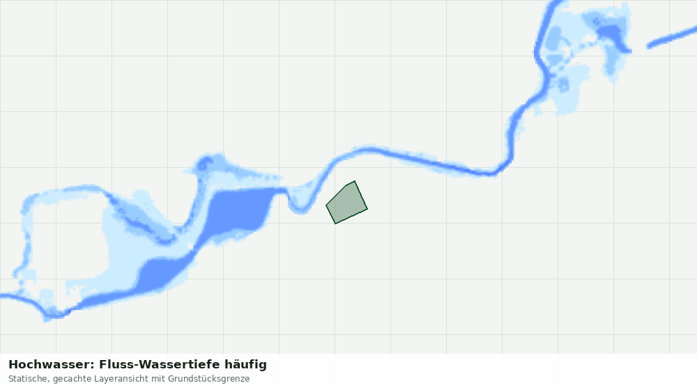 Statische Kartenansicht: Hochwasser: Fluss-Wassertiefe häufig