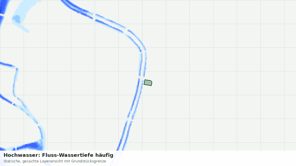 Statische Kartenansicht: Hochwasser: Fluss-Wassertiefe häufig