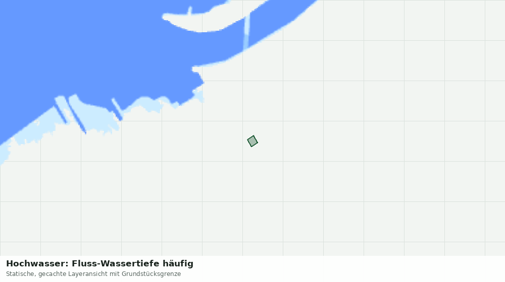 Statische Kartenansicht: Hochwasser: Fluss-Wassertiefe häufig