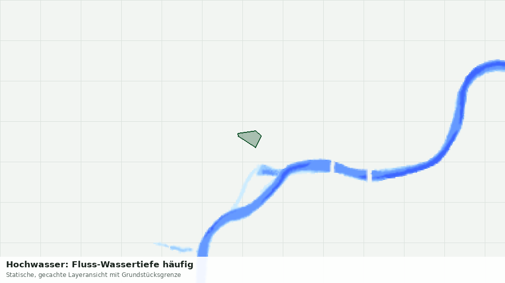 Statische Kartenansicht: Hochwasser: Fluss-Wassertiefe häufig