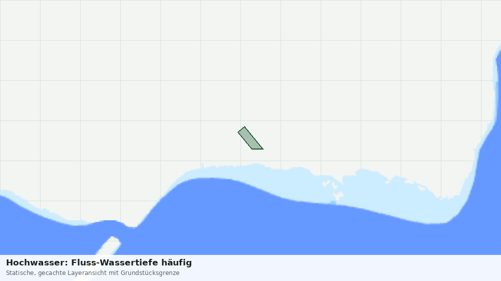Statische Kartenansicht: Hochwasser: Fluss-Wassertiefe häufig