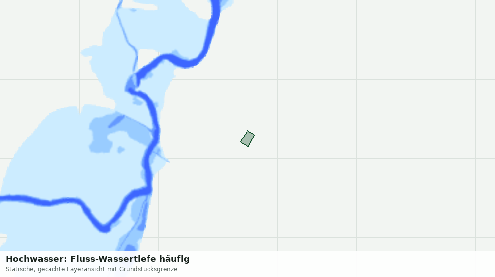 Statische Kartenansicht: Hochwasser: Fluss-Wassertiefe häufig