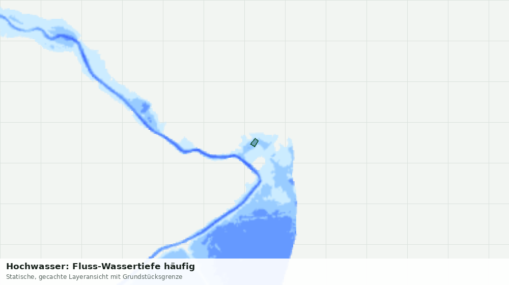 Statische Kartenansicht: Hochwasser: Fluss-Wassertiefe häufig