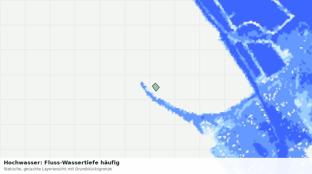 Statische Kartenansicht: Hochwasser: Fluss-Wassertiefe häufig