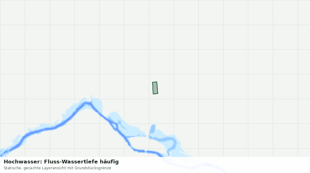 Statische Kartenansicht: Hochwasser: Fluss-Wassertiefe häufig
