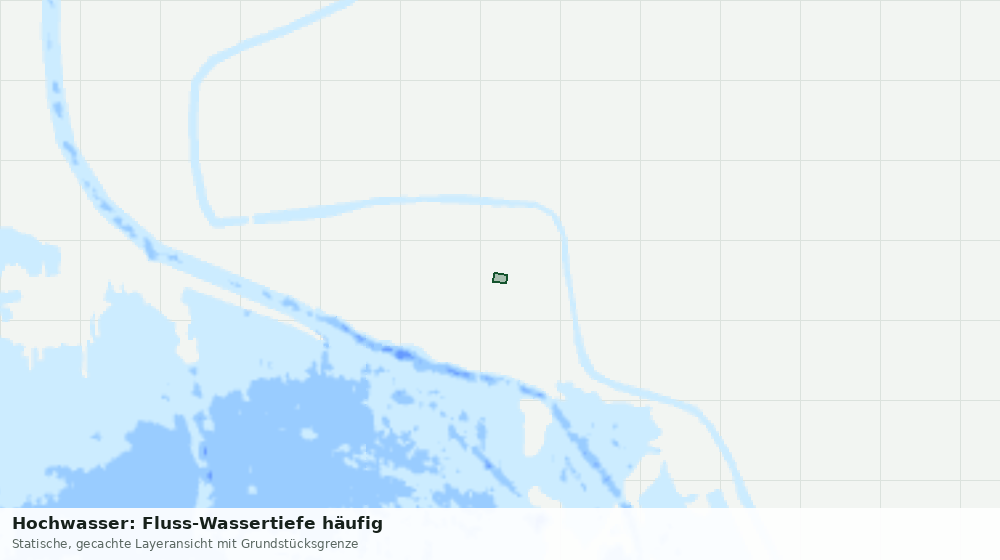 Statische Kartenansicht: Hochwasser: Fluss-Wassertiefe häufig