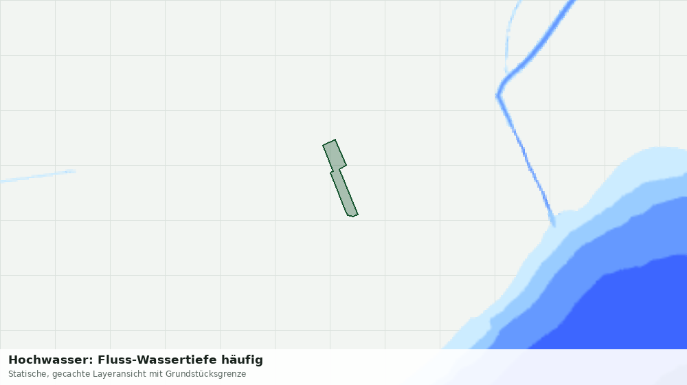 Statische Kartenansicht: Hochwasser: Fluss-Wassertiefe häufig
