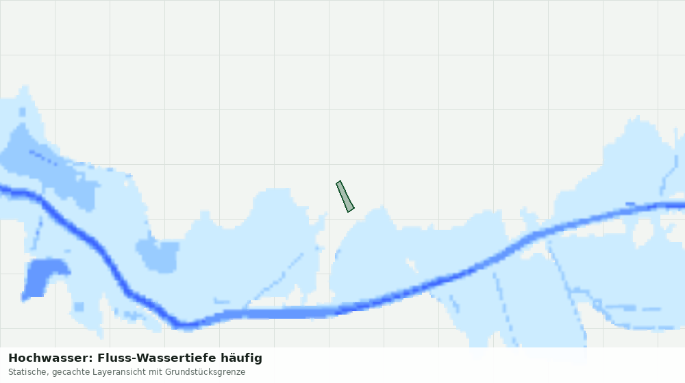 Statische Kartenansicht: Hochwasser: Fluss-Wassertiefe häufig