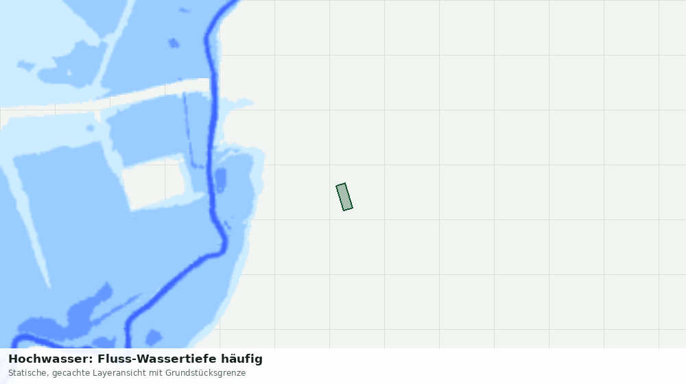Statische Kartenansicht: Hochwasser: Fluss-Wassertiefe häufig