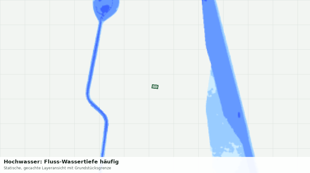Statische Kartenansicht: Hochwasser: Fluss-Wassertiefe häufig
