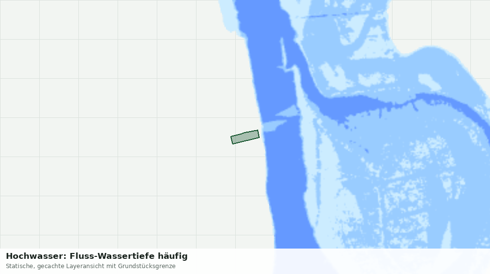 Statische Kartenansicht: Hochwasser: Fluss-Wassertiefe häufig