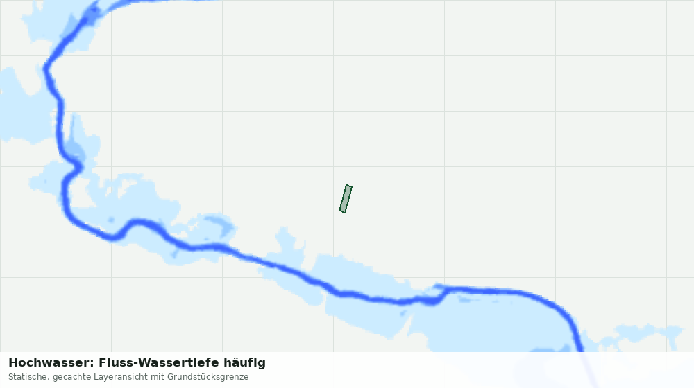 Statische Kartenansicht: Hochwasser: Fluss-Wassertiefe häufig