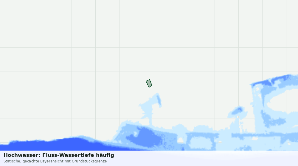 Statische Kartenansicht: Hochwasser: Fluss-Wassertiefe häufig