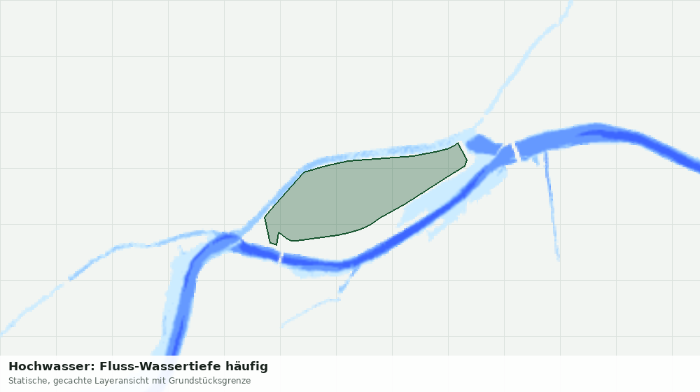 Statische Kartenansicht: Hochwasser: Fluss-Wassertiefe häufig