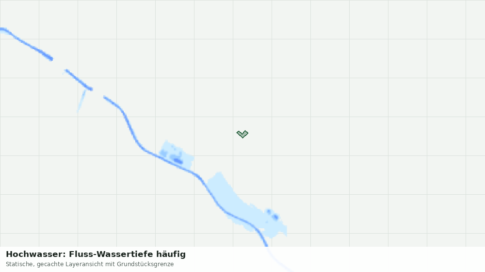 Statische Kartenansicht: Hochwasser: Fluss-Wassertiefe häufig