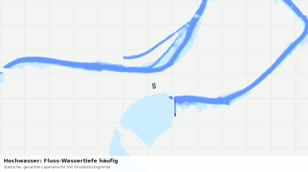 Statische Kartenansicht: Hochwasser: Fluss-Wassertiefe häufig