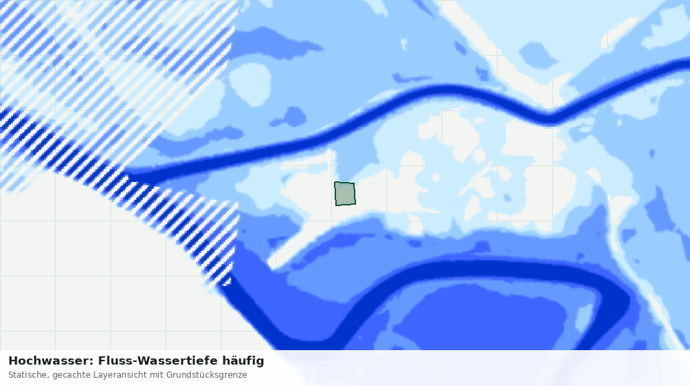 Statische Kartenansicht: Hochwasser: Fluss-Wassertiefe häufig