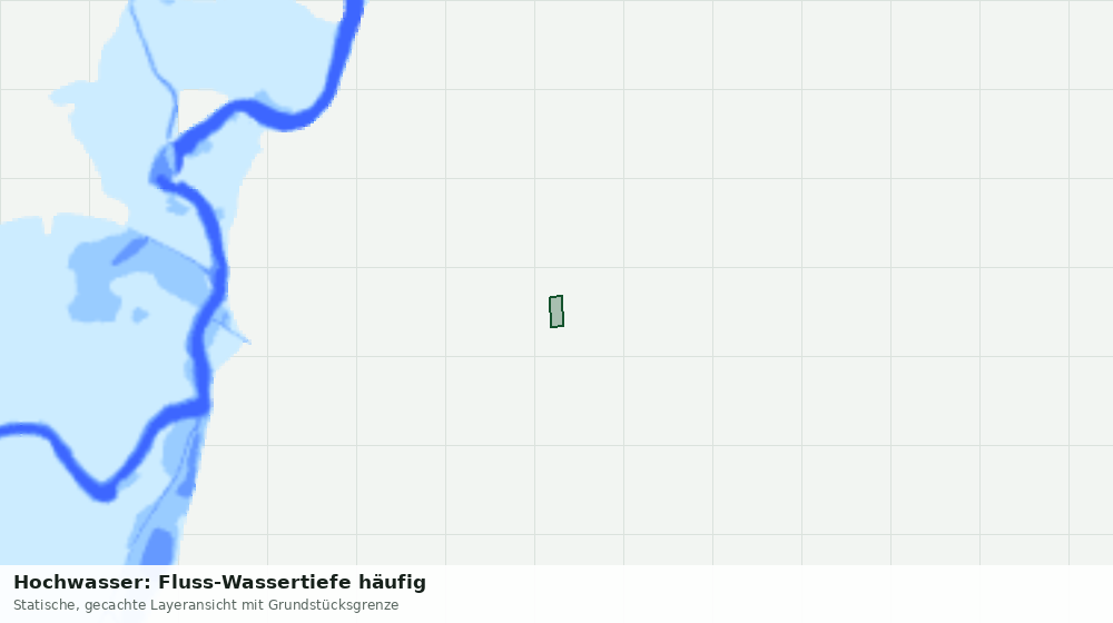 Statische Kartenansicht: Hochwasser: Fluss-Wassertiefe häufig