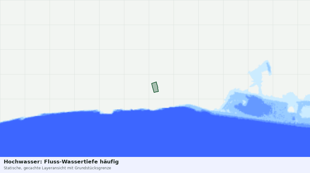 Statische Kartenansicht: Hochwasser: Fluss-Wassertiefe häufig