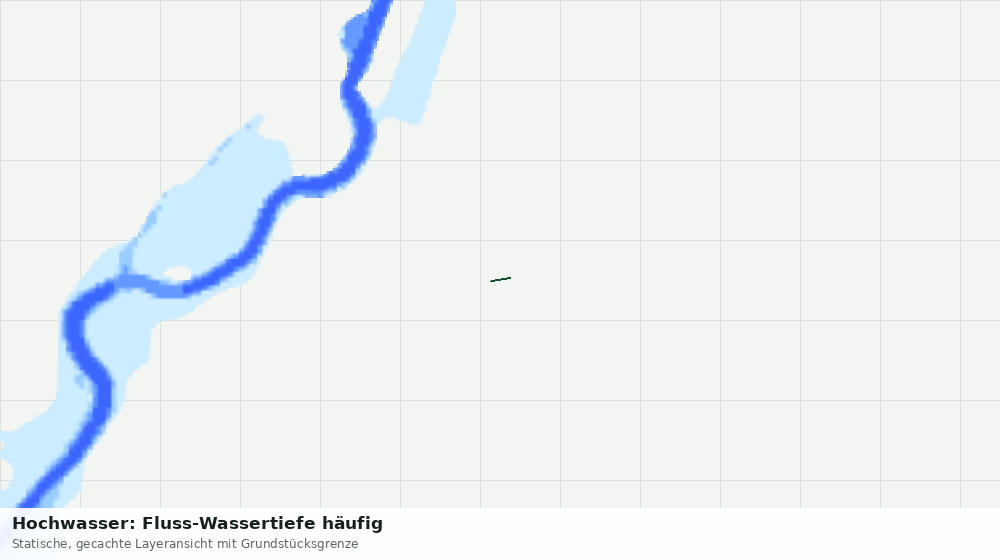 Statische Kartenansicht: Hochwasser: Fluss-Wassertiefe häufig