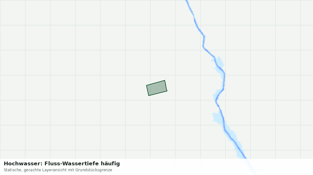 Statische Kartenansicht: Hochwasser: Fluss-Wassertiefe häufig