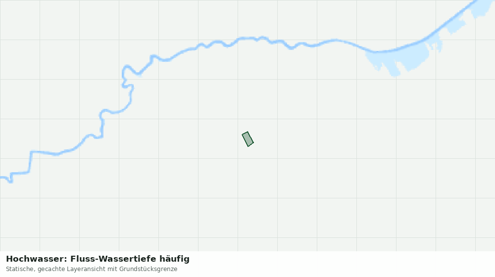 Statische Kartenansicht: Hochwasser: Fluss-Wassertiefe häufig
