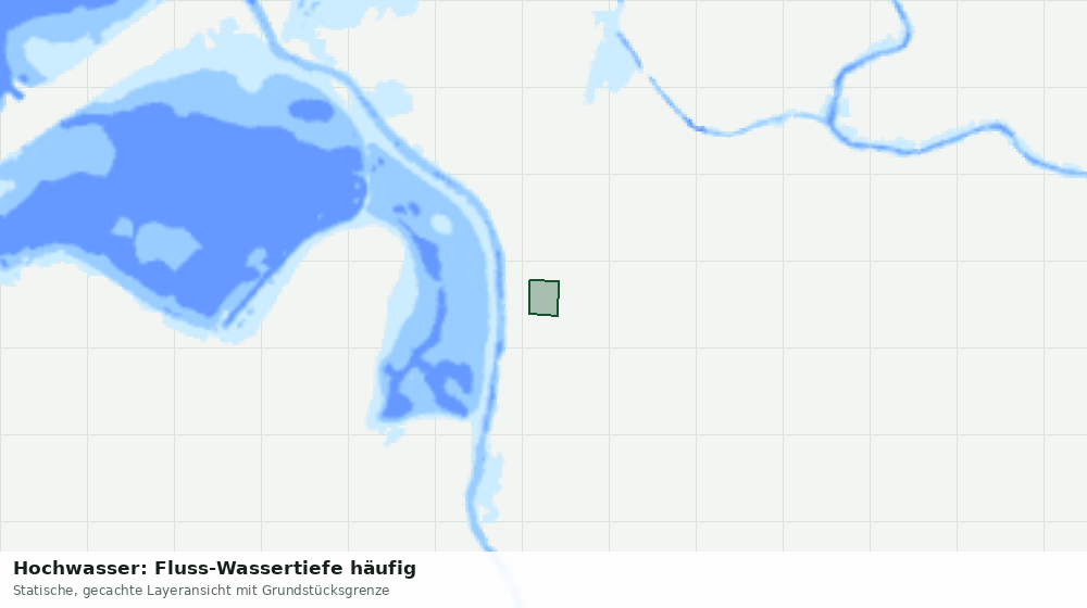Statische Kartenansicht: Hochwasser: Fluss-Wassertiefe häufig