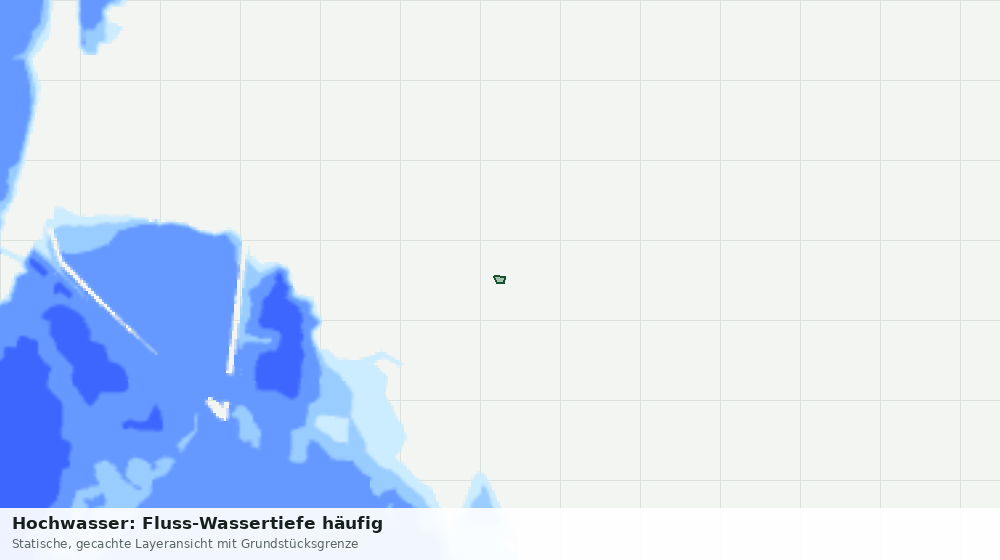 Statische Kartenansicht: Hochwasser: Fluss-Wassertiefe häufig
