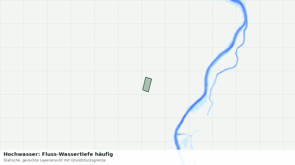 Statische Kartenansicht: Hochwasser: Fluss-Wassertiefe häufig